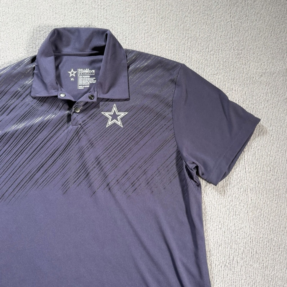 Dallas Cowboys Authentic Polo‎ Shirt Mens XL Blue Embroidered Logo